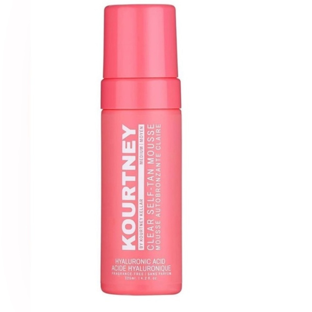 KOURTNEY Clear Self-Tan Mousse - Fragrance-Free Self Tanning Products 4.2 oz